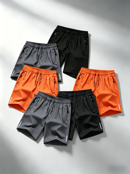 Men's Casual Shorts - Stretch Comfort – 6-piece orange gray – view 10