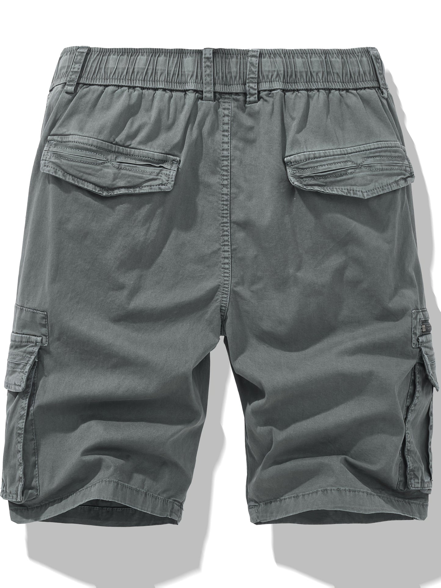 Men's Casual Shorts - Stretch Comfort – Black Cotton – view 7