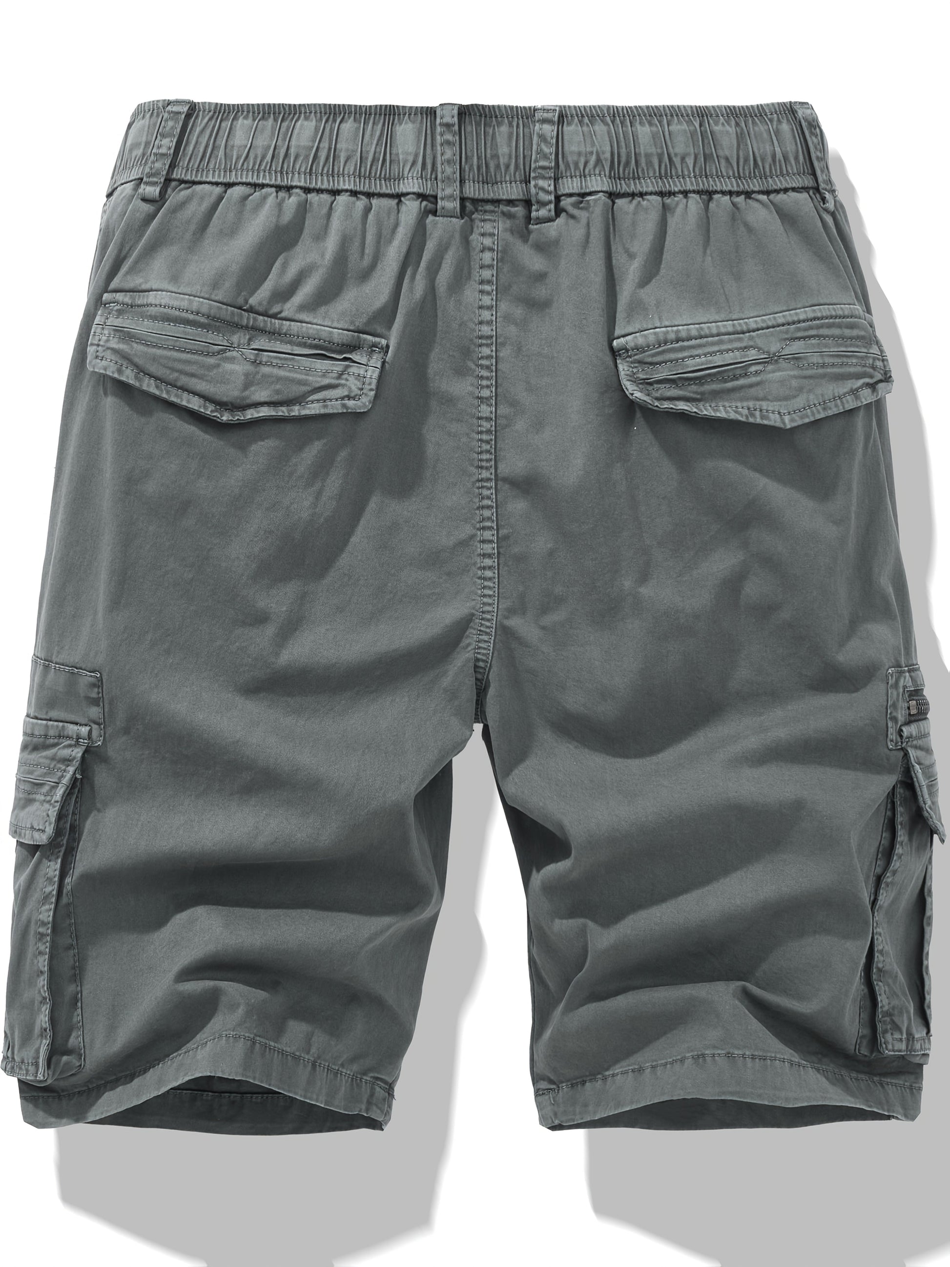 Men's Casual Shorts - Stretch Comfort – Black Cotton – view 7