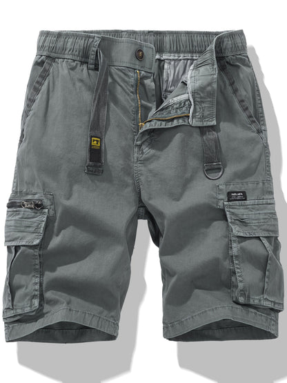 Men's Casual Shorts - Stretch Comfort – Black Cotton – Black option – view 3