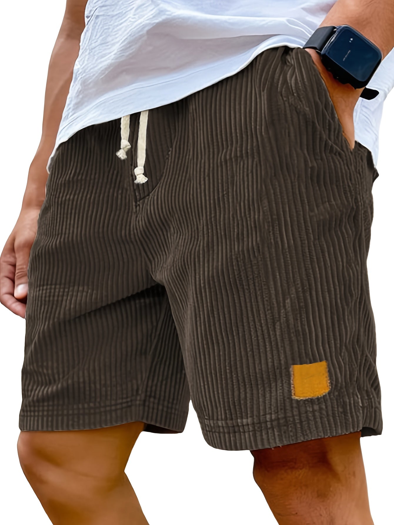 Men's Casual Shorts - Stretch With Pockets – Navy Color Lace – view 5