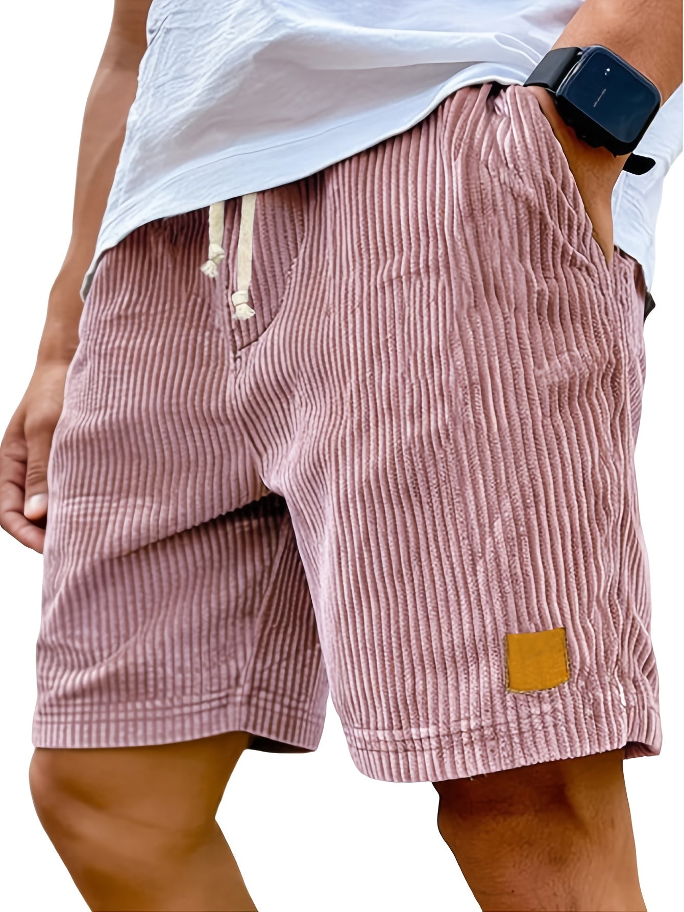 Men's Casual Shorts - Stretch With Pockets – Navy Color Lace – view 8