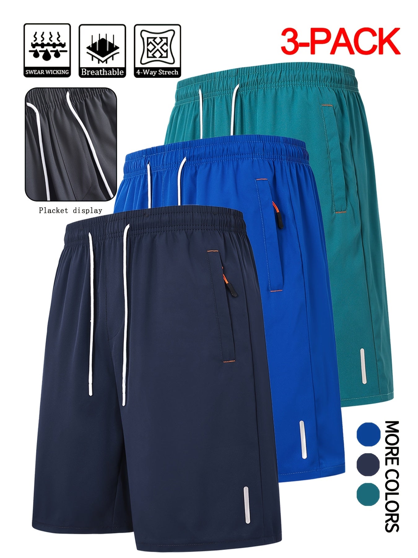 Men's Casual Shorts - Stretch With Pockets – Sizes XS–XXXL – Black option – main product image