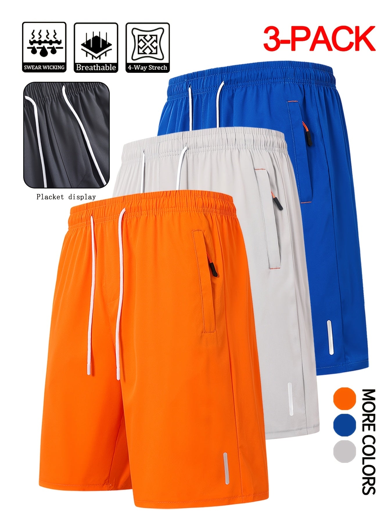 Men's Casual Shorts - Stretch With Pockets – Sizes XS–XXXL – Black option – view 4