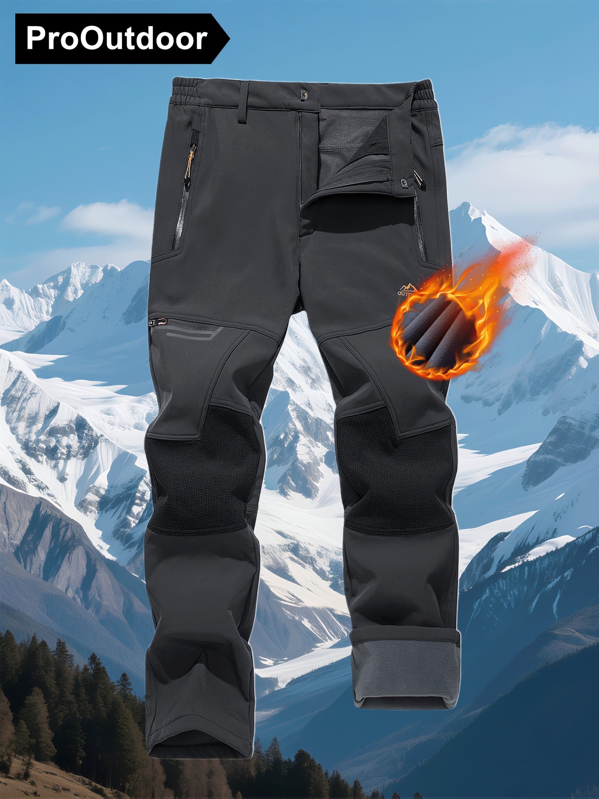 Men's Casual Trousers - Fleece Lined – view 8