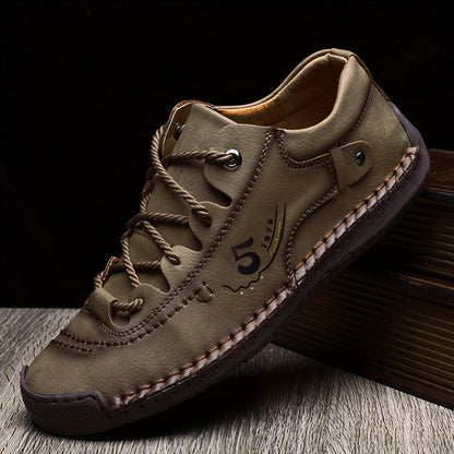 Men's Casual Walking Sneakers - Hand-Stitched Style – view 3
