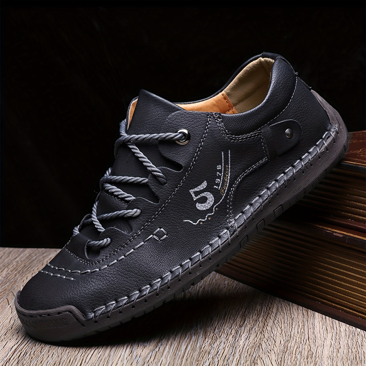 Men's Casual Walking Sneakers - Hand-Stitched Style – view 10