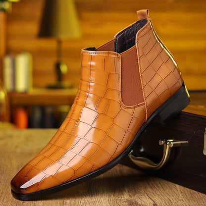 Men's Chelsea Boots - Non-Slip Sole – Brown option – main product image