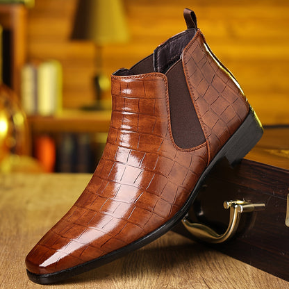 Men's Chelsea Boots - Non-Slip Sole – Brown option – view 2
