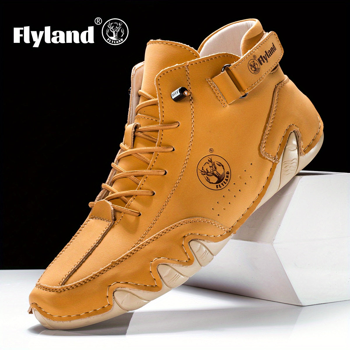 Men's Chukka Boots - Everyday Comfort & Durable Sole – Black / Golden – main product image