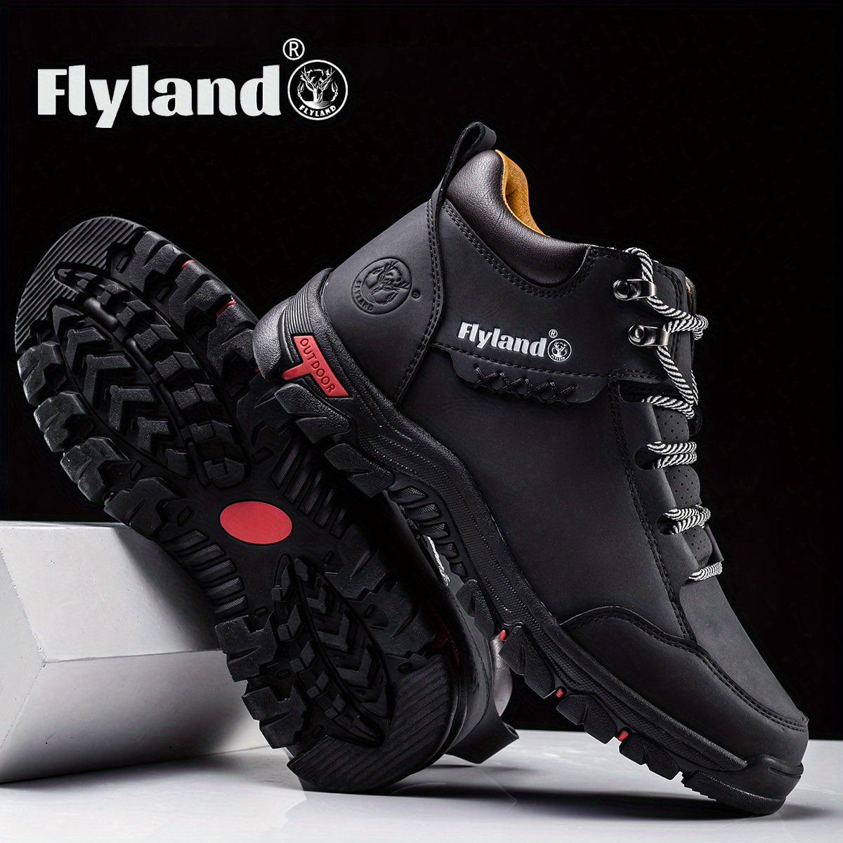 Men's Chukka Boots - Everyday Comfort & Durable Sole – White / Black – view 4