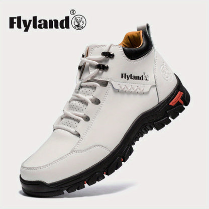 Men's Chukka Boots - Everyday Comfort & Durable Sole – White / Black – White option – view 3