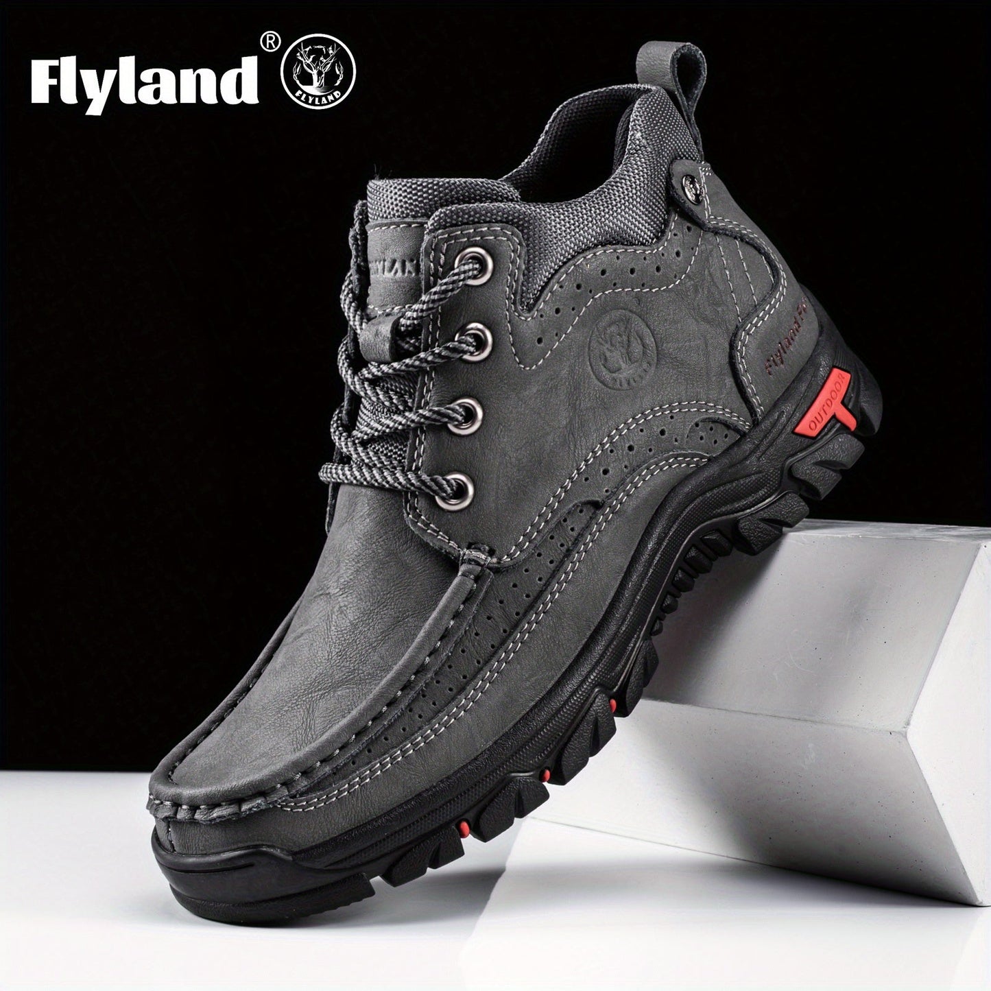 Men's Chukka Boots - Handcrafted Style – Grey option – view 3