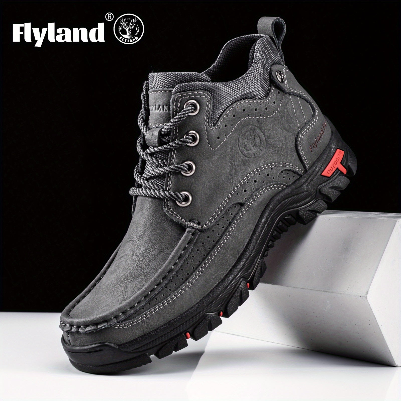 Men's Chukka Boots - Handcrafted Style – Grey option – view 3