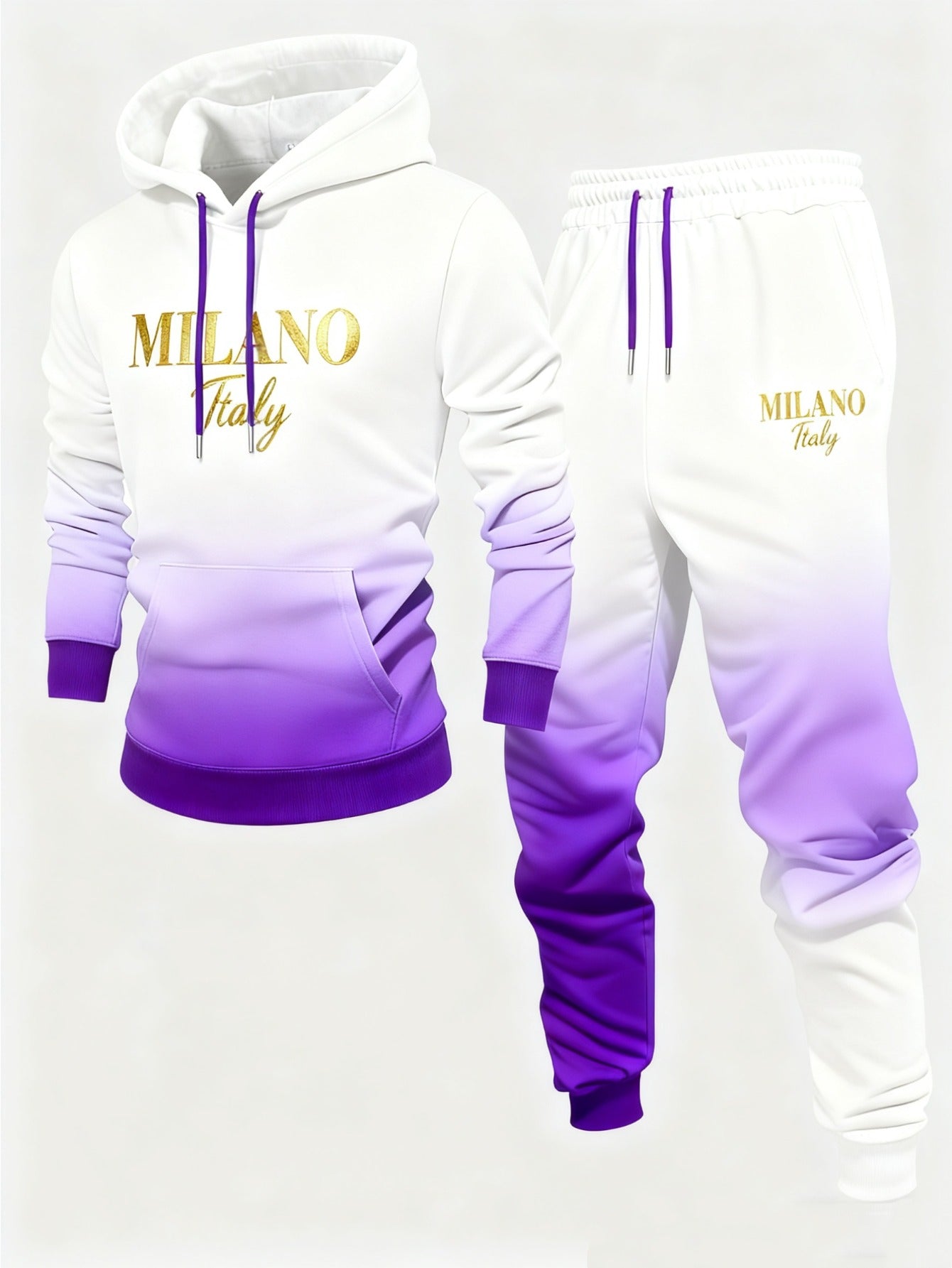 Men's Classic Outfit Set - Regular Fit – purple option – view 2