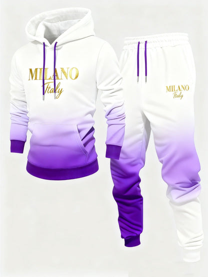 Men's Classic Outfit Set - Regular Fit – purple option – view 2