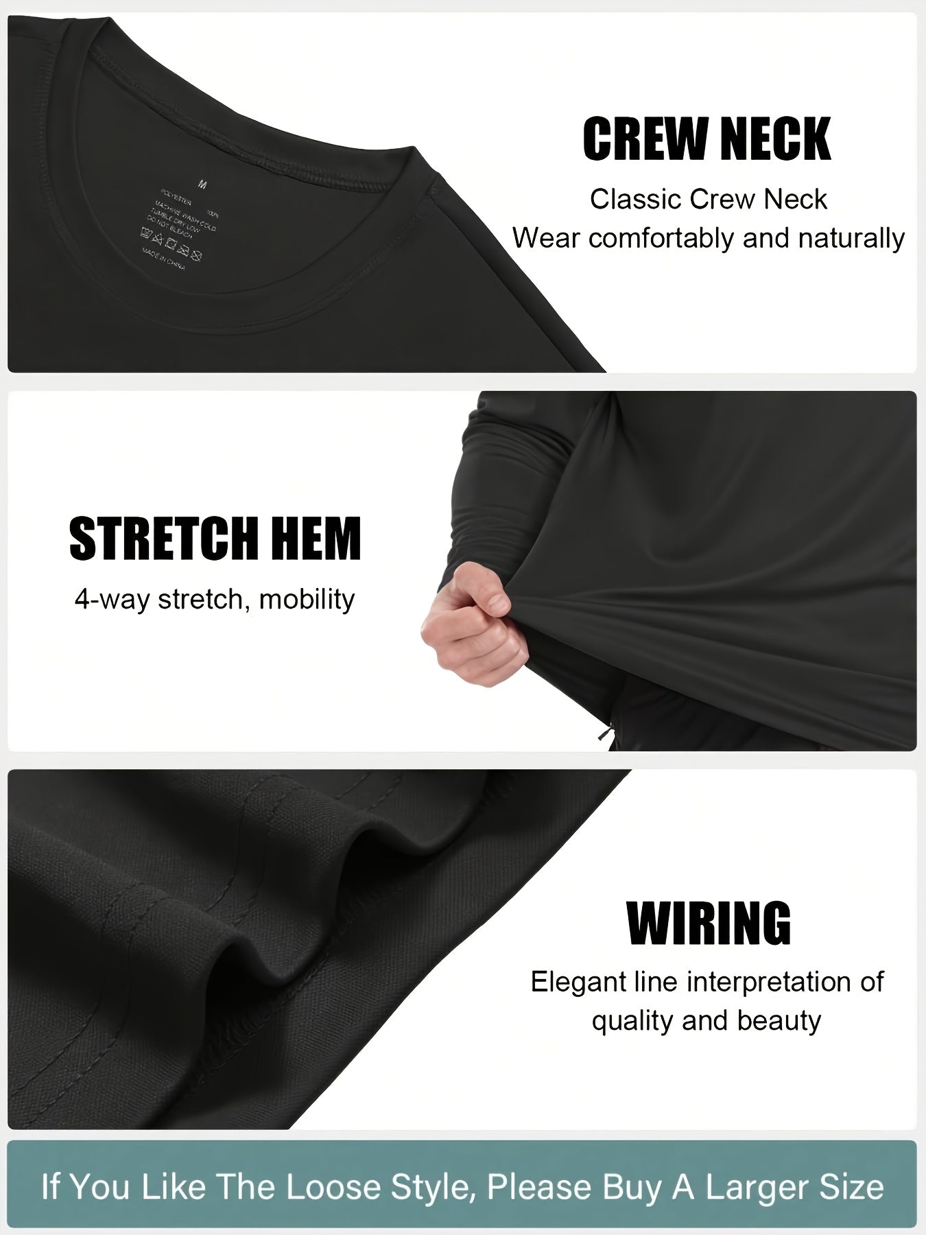 Men's Classic Performance T-Shirt - Regular Fit – 100% polyester / Sizes S–XXL detail view