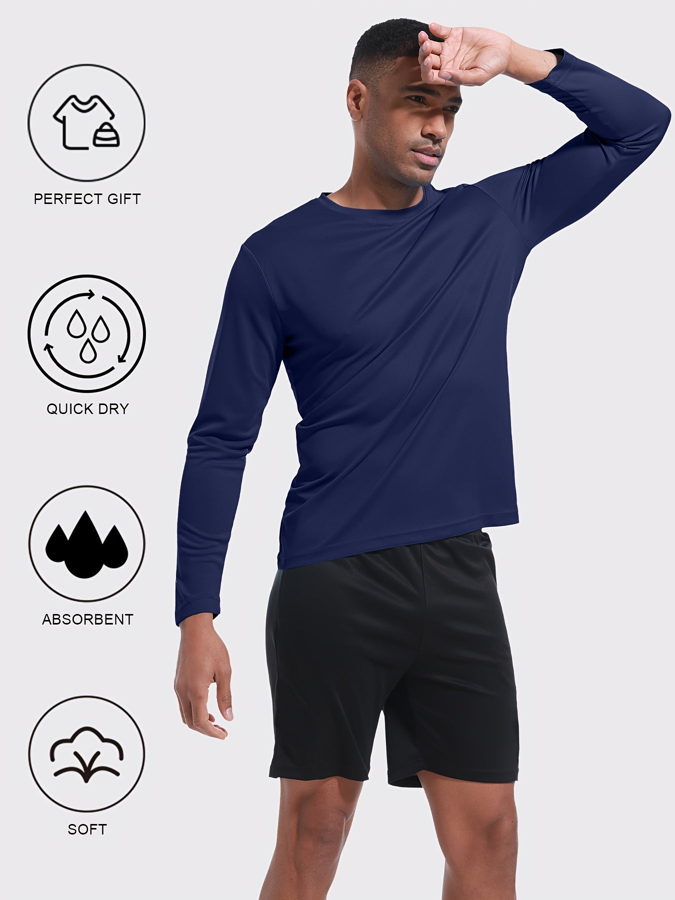Men's Classic Performance T-Shirt - Regular Fit – 100% polyester / Sizes S–XXL detail view