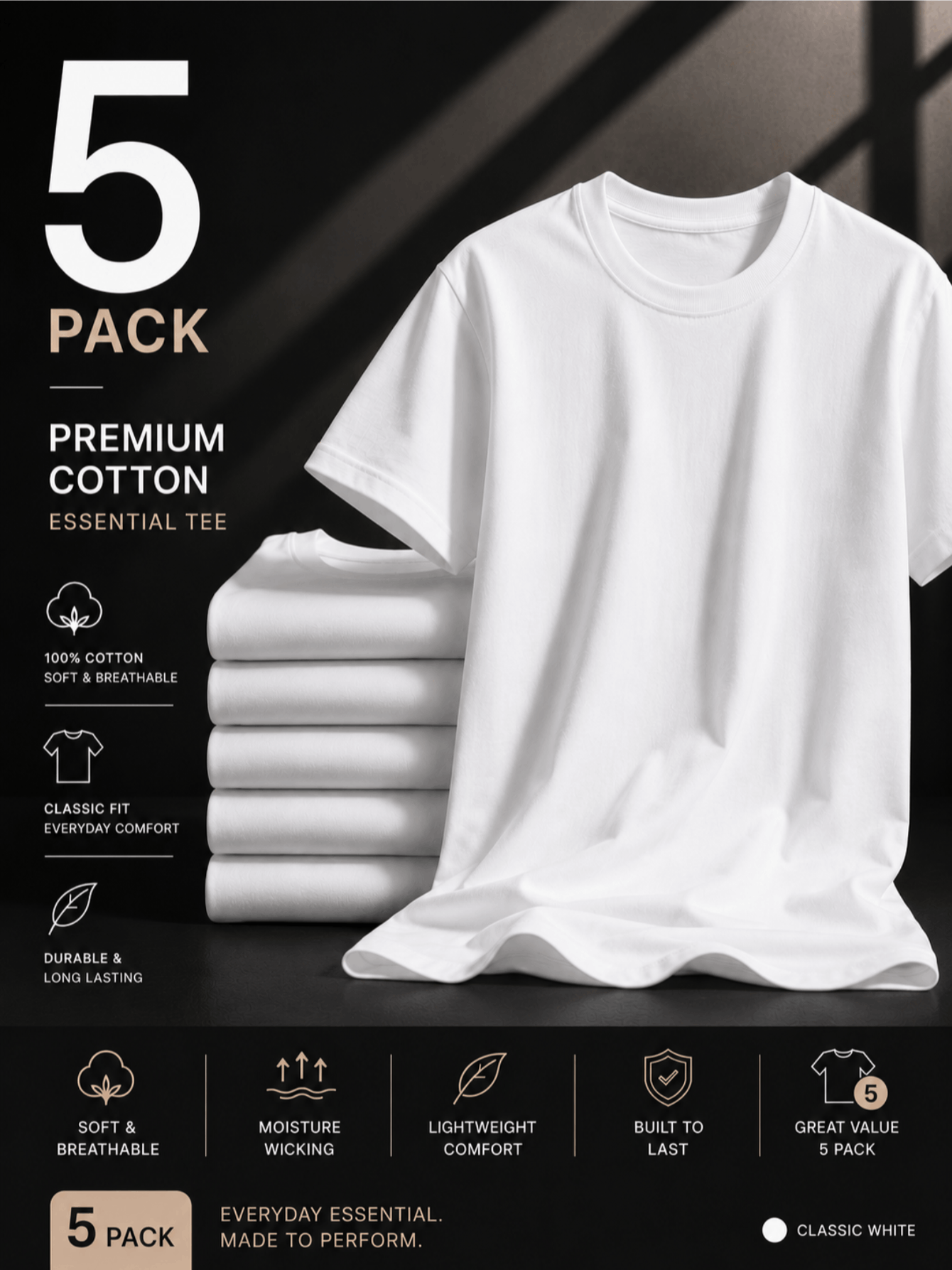 Men's Classic T-Shirt - Crew Neck Short Sleeve – main product image