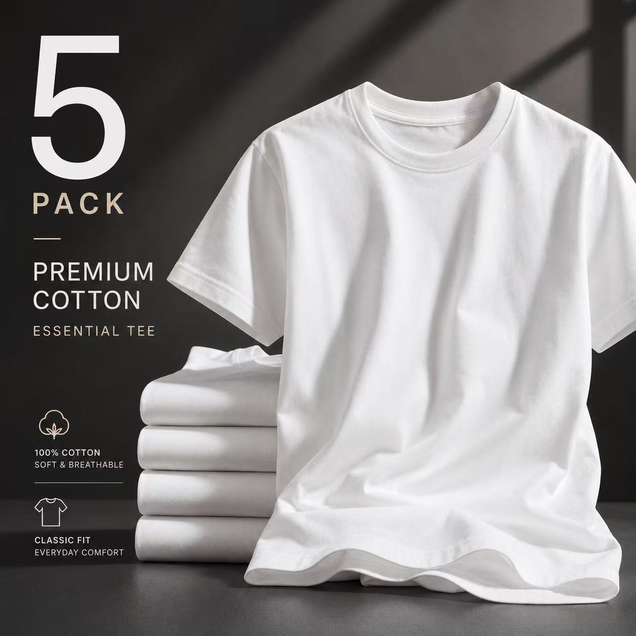 Men's Classic T-Shirt - Crew Neck Short Sleeve – view 5