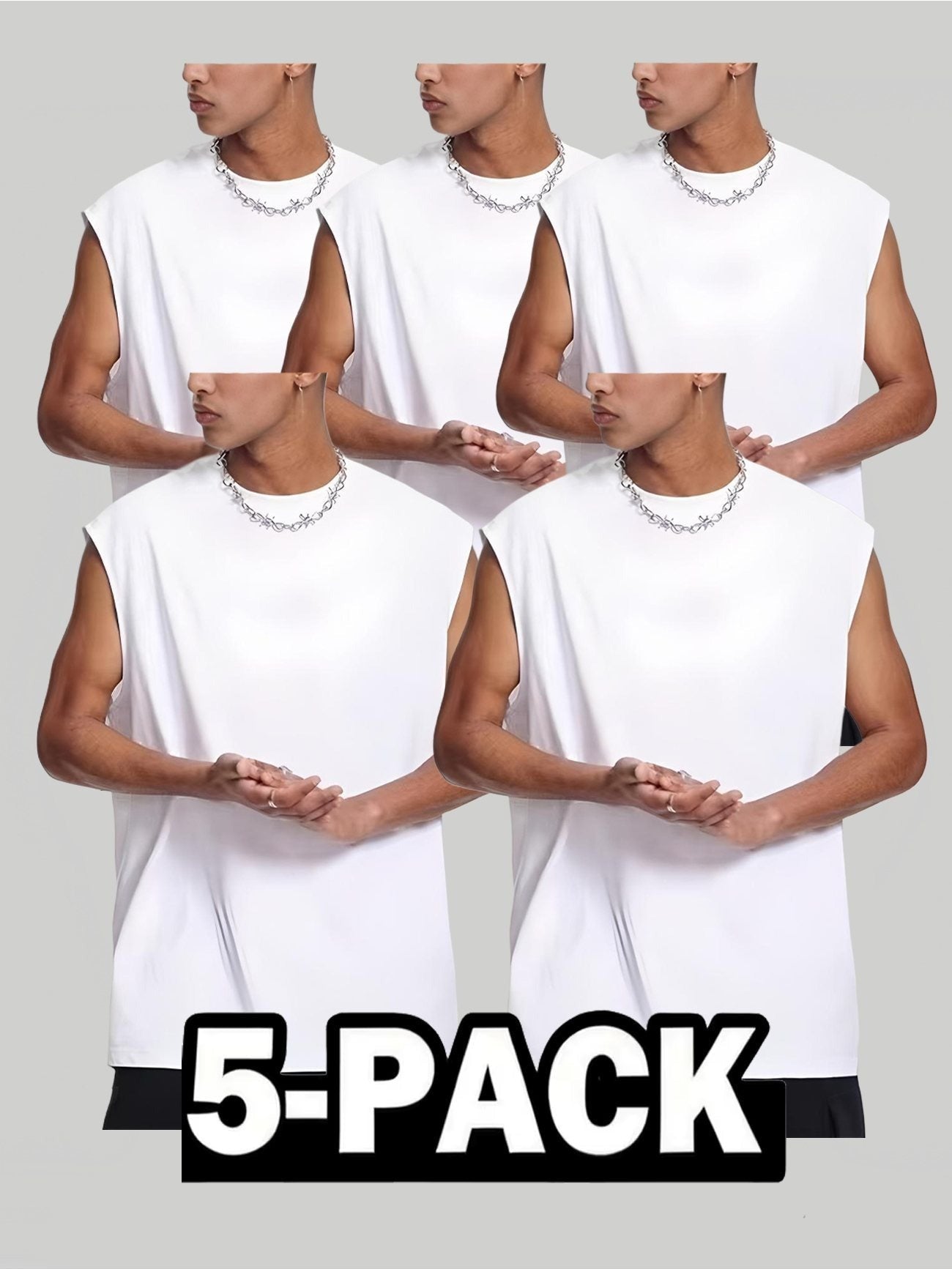 Men's Classic Tank Top - Crew Neck Sleeveless – view 2