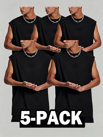 Men's Classic Tank Top - Crew Neck Sleeveless – view 4