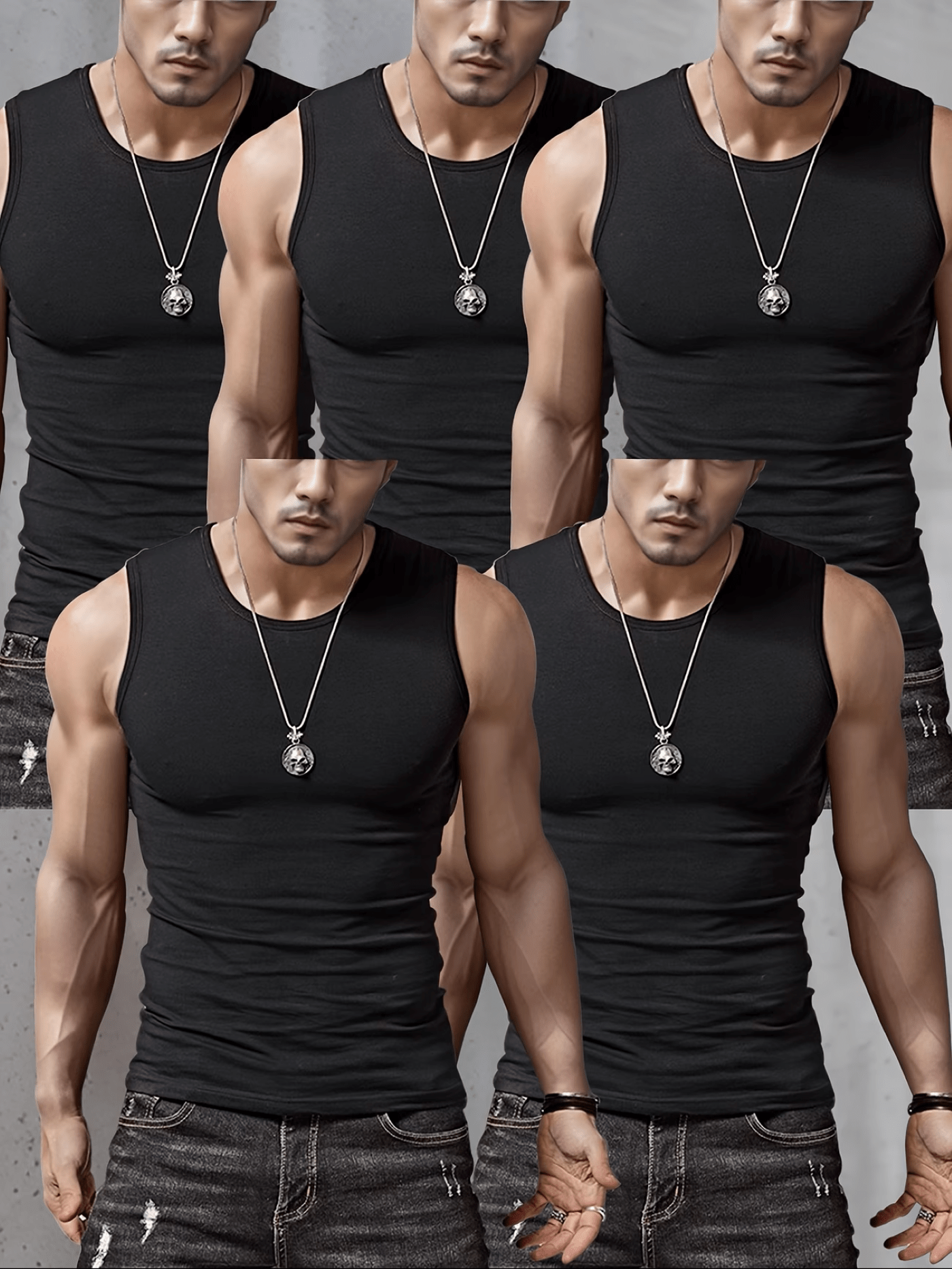 Men's Classic Tank Top - Crew Neck Sleeveless – view 8