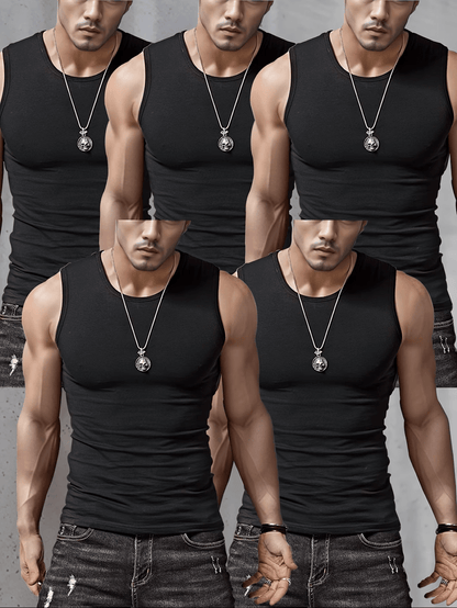 Men's Classic Tank Top - Crew Neck Sleeveless – view 8