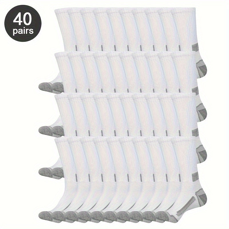 Men's Colorblock Crew Socks - 40-Pair Pack – view 3