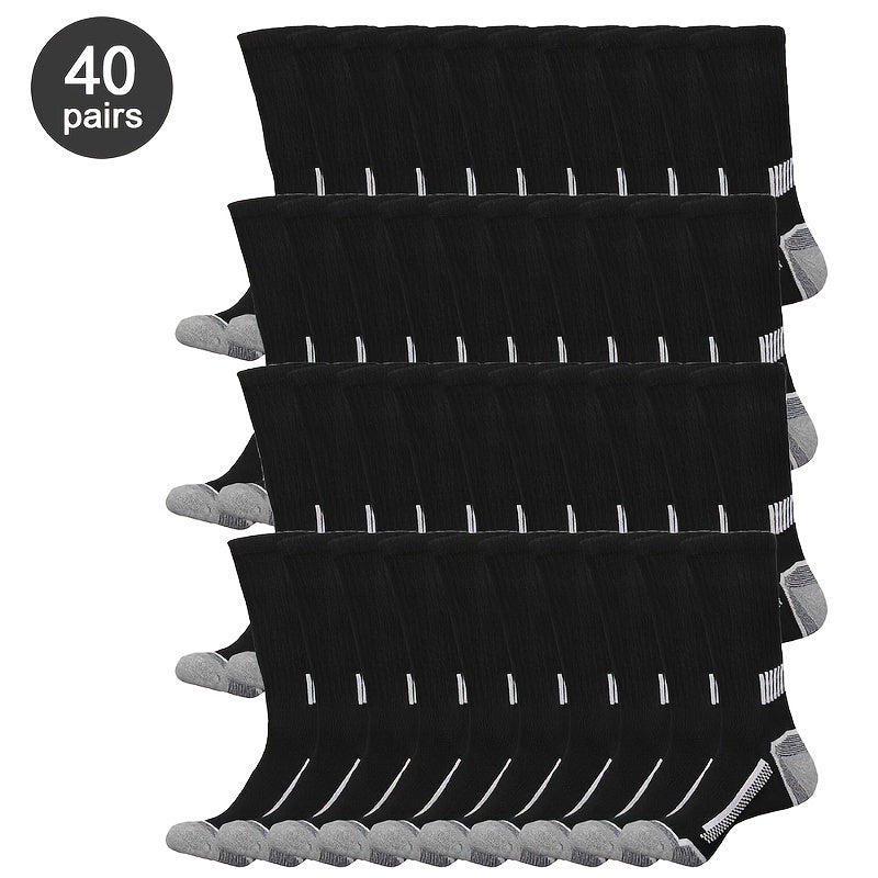 Men's Colorblock Crew Socks - 40-Pair Pack – view 4