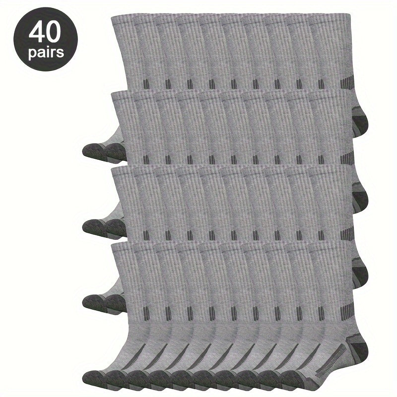 Men's Colorblock Crew Socks - 40-Pair Pack – view 5
