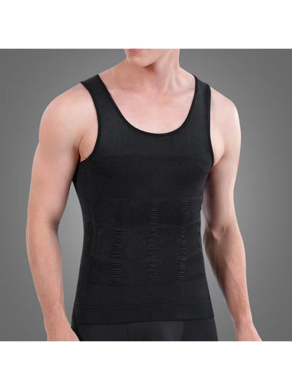 Men's Compression Shaping Tank Tops - 5-Pack Workout Support – view 4