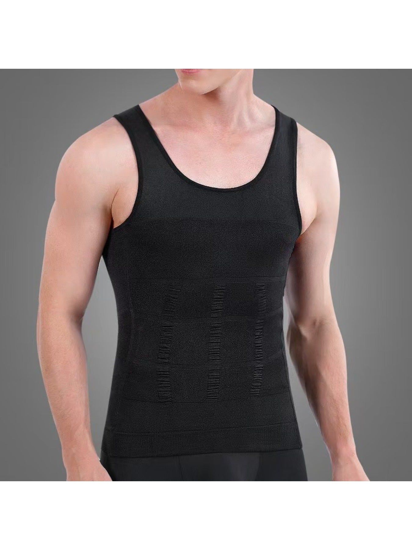 Men's Compression Shaping Tank Tops - 5-Pack Workout Support – view 9