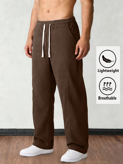 Men's Corduroy Trousers - Drawstring Waist With Pockets – view 15