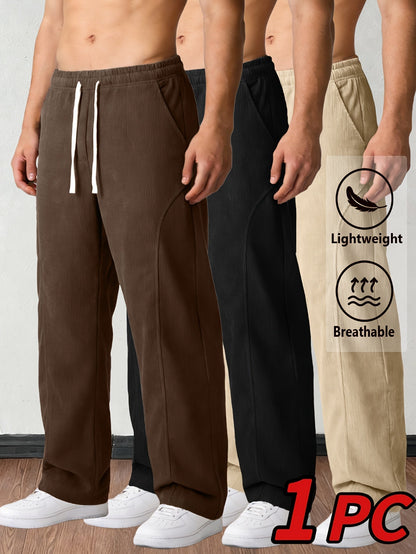 Men's Corduroy Trousers - Drawstring Waist With Pockets – view 19