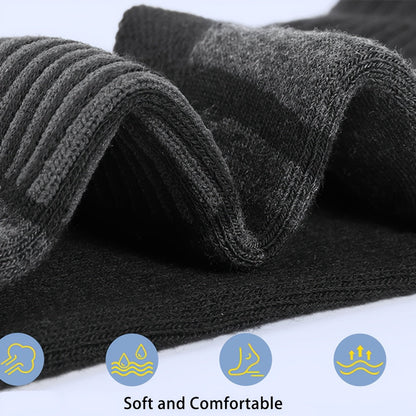 Men's Cotton Crew Socks 10-Pair Pack - Breathable Black – view 2