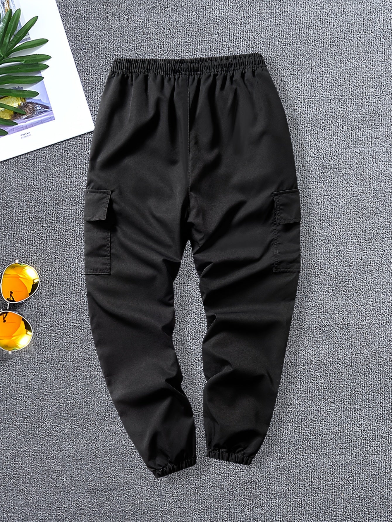 Men's Coveralls – Men's Black + Khaki + Dark Gray + Dark Green + Army Green Polyester Pants – view 2