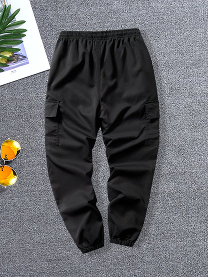 Men's Coveralls – Men's Black + Khaki + Dark Gray + Dark Green + Army Green Polyester Pants – view 8