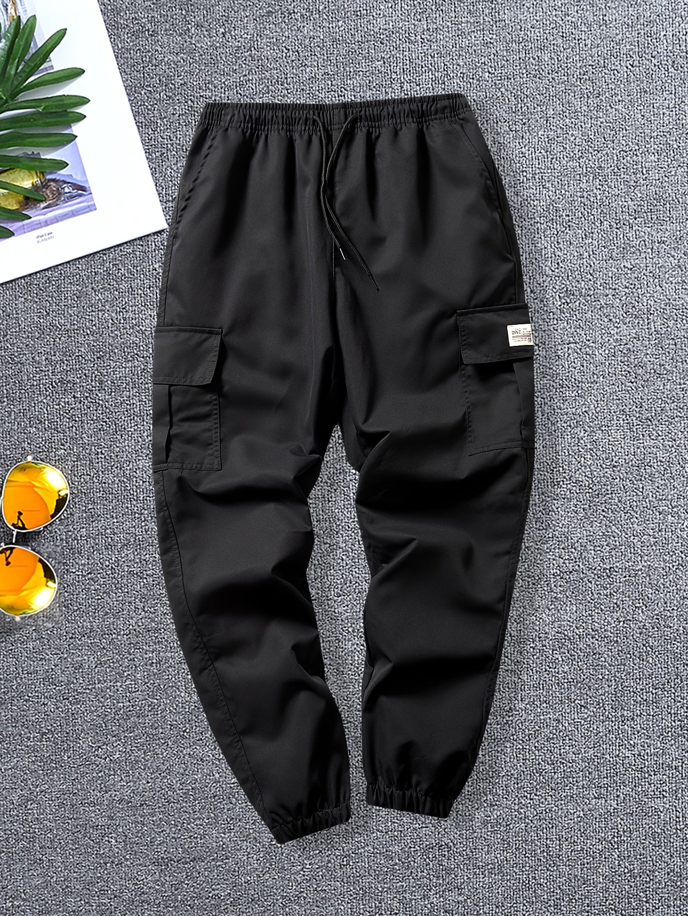 Men's Coveralls – Men's Black + Khaki + Dark Gray + Dark Green + Army Green Polyester Pants – view 9