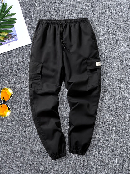 Men's Coveralls – Men's Black + Khaki + Dark Gray + Dark Green + Army Green Polyester Pants – view 9
