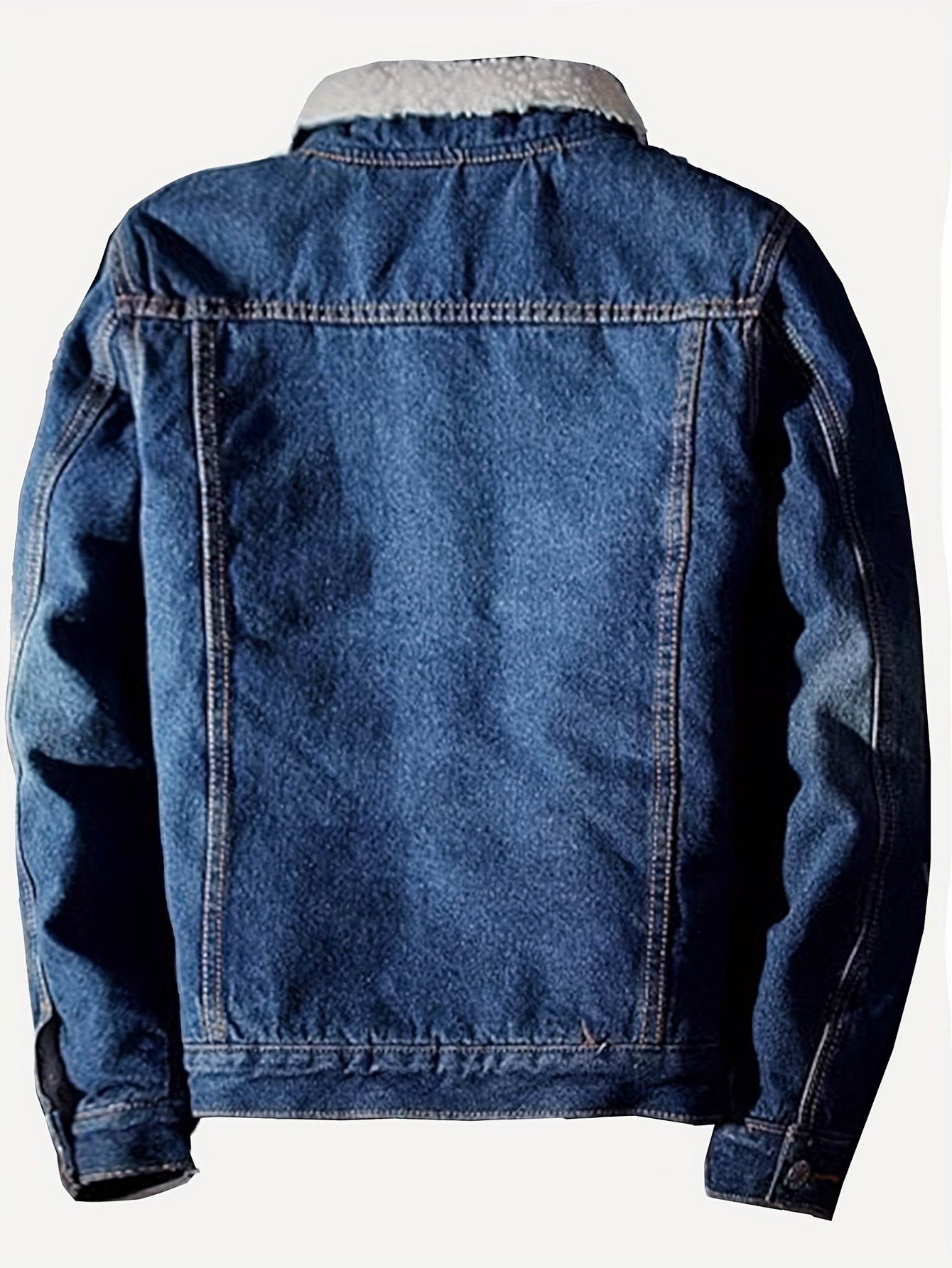 Men's Cozy Denim Button-Front Jacket – view 6