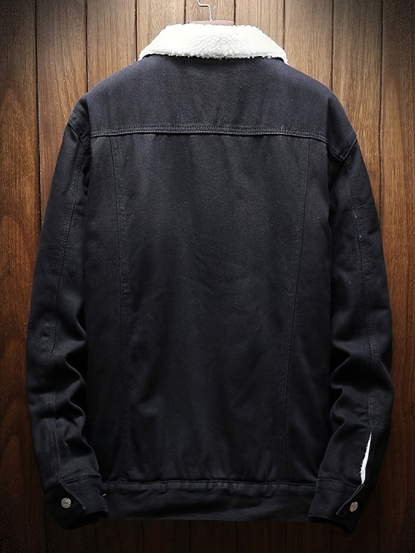 Men's Cozy Denim Button-Front Jacket – view 16
