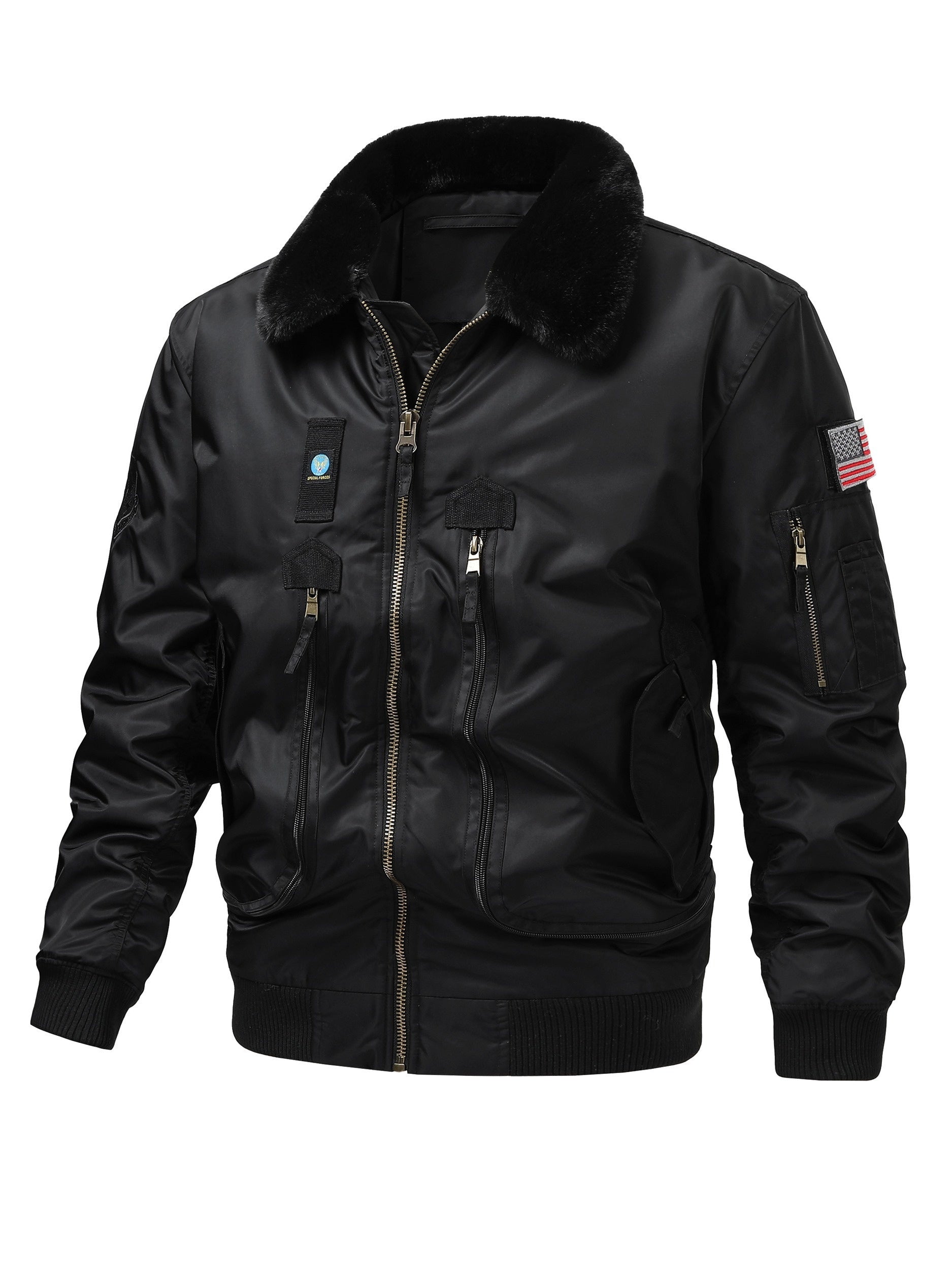 Men's Cozy Faux Fur Zip-Up Jacket – view 6