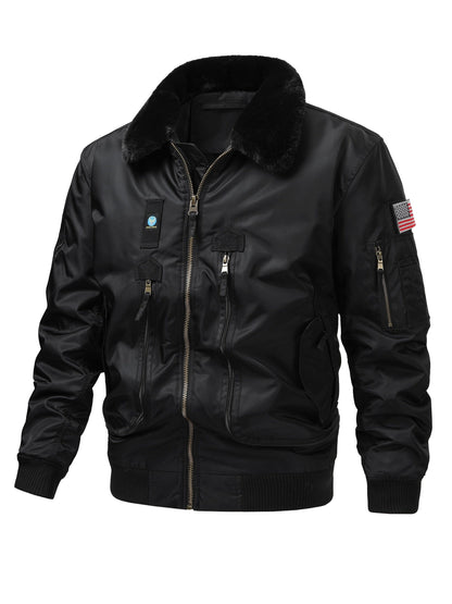 Men's Cozy Faux Fur Zip-Up Jacket – view 6