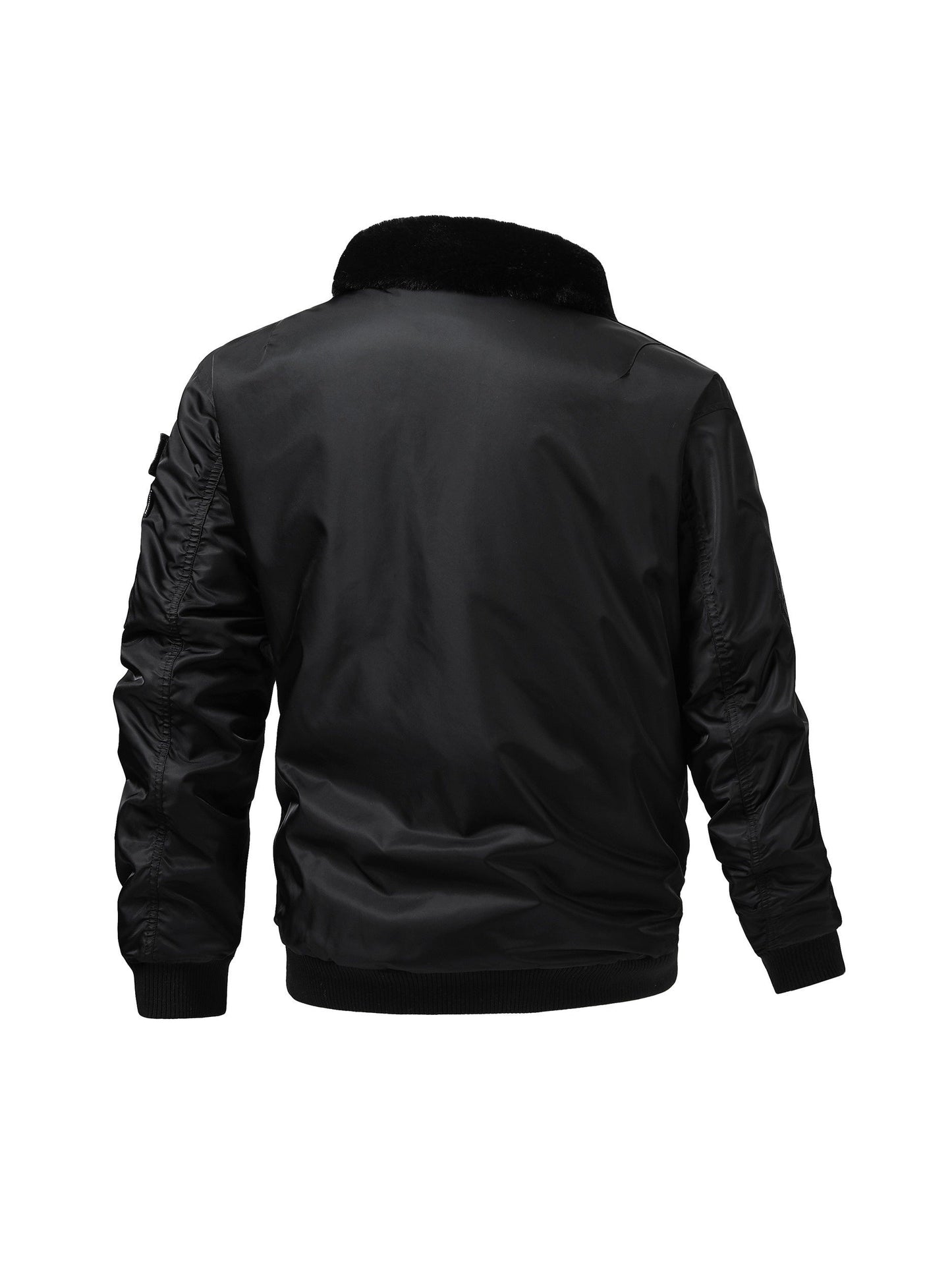 Men's Cozy Faux Fur Zip-Up Jacket – view 7