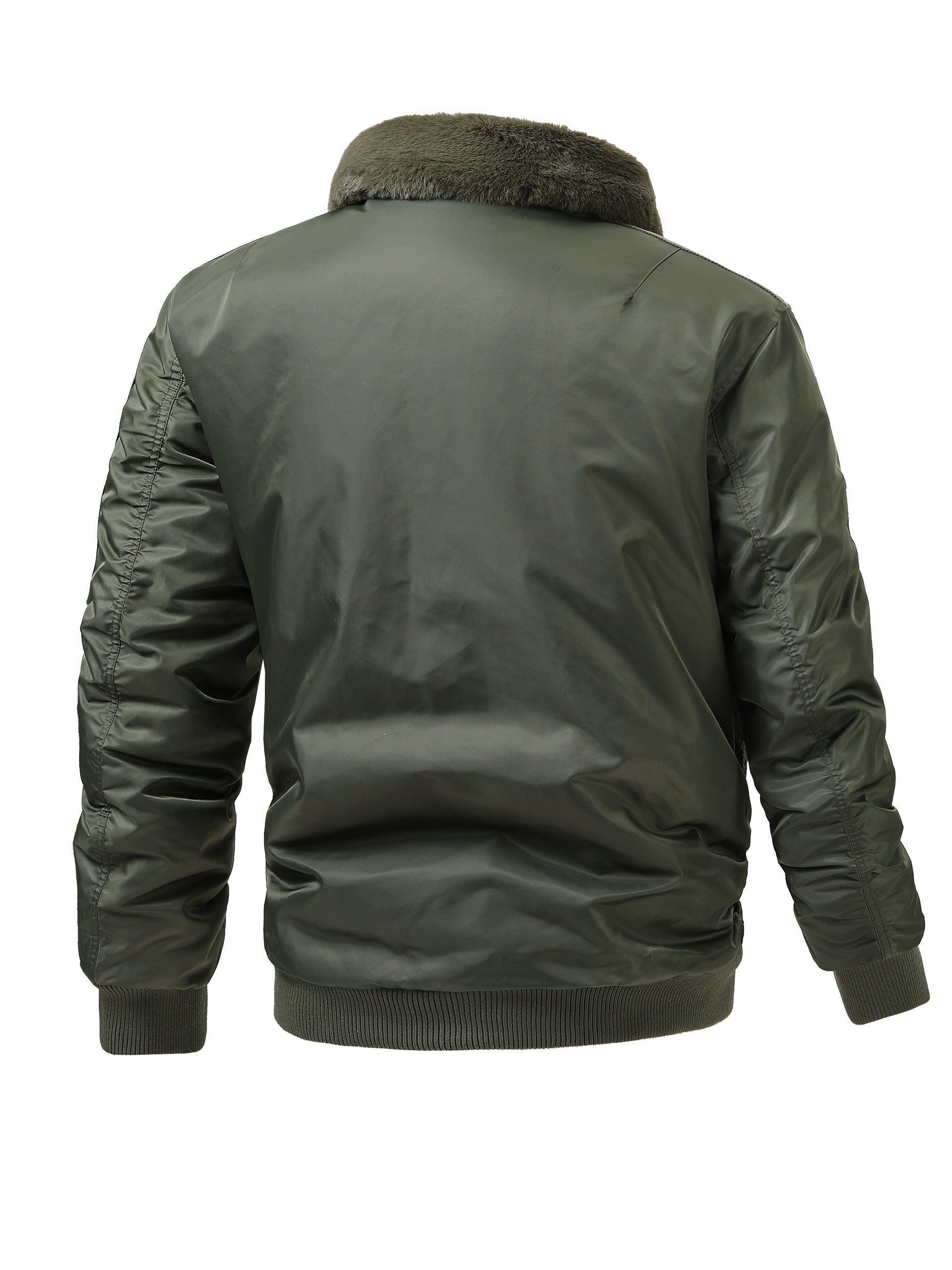 Men's Cozy Faux Fur Zip-Up Jacket – view 10