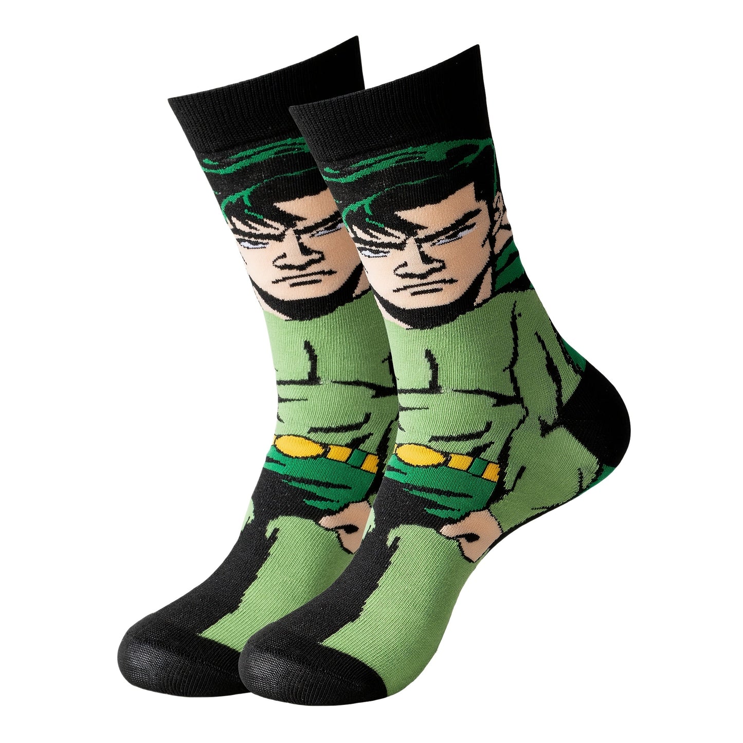 Men's Cute Print Crew Socks - 22-Pair Pack – Polyester blend – view 3