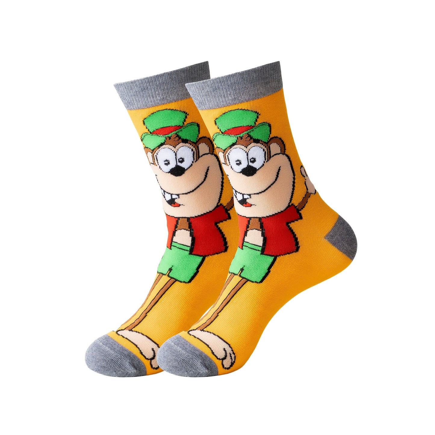 Men's Cute Print Crew Socks - 22-Pair Pack – See product label – view 6