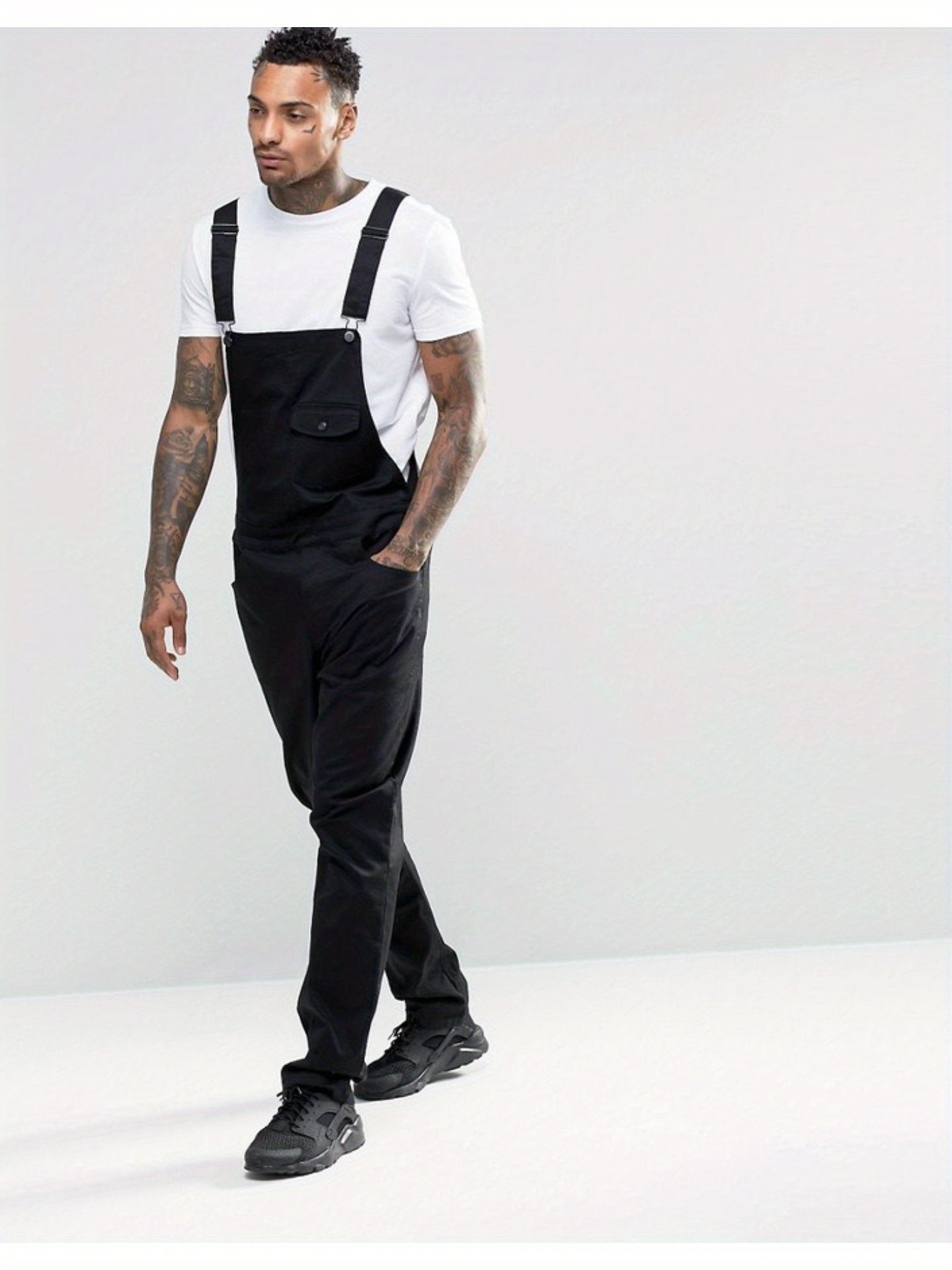 Men's Denim Overalls - Pocket Detail – Sizes M–XXXL – view 4