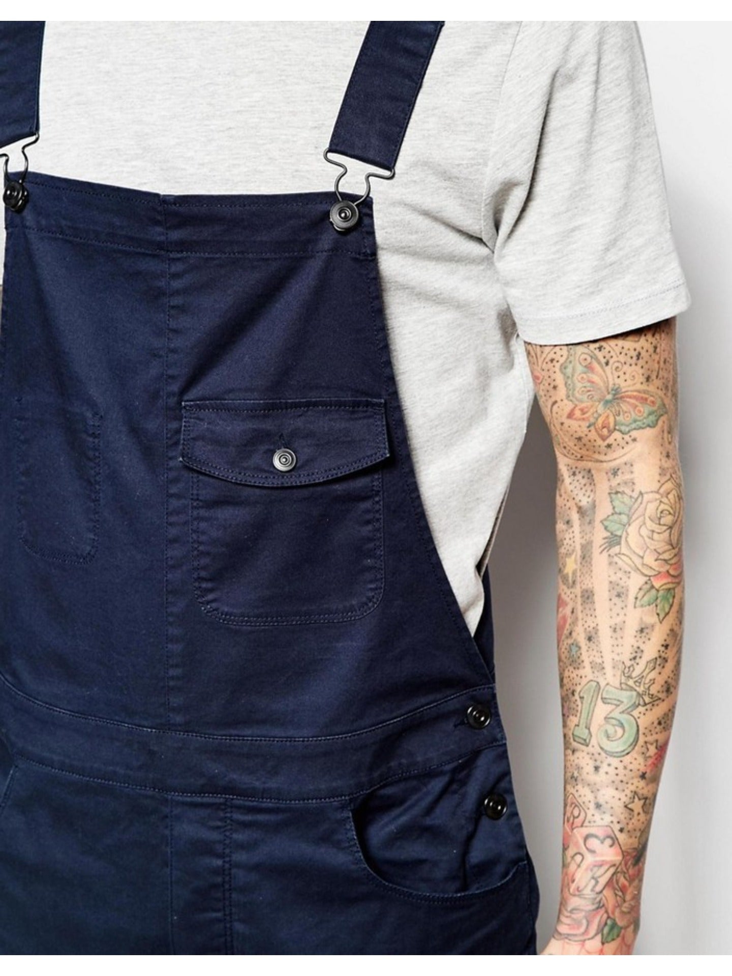 Men's Denim Overalls - Pocket Detail – Sizes M–XXXL – view 9